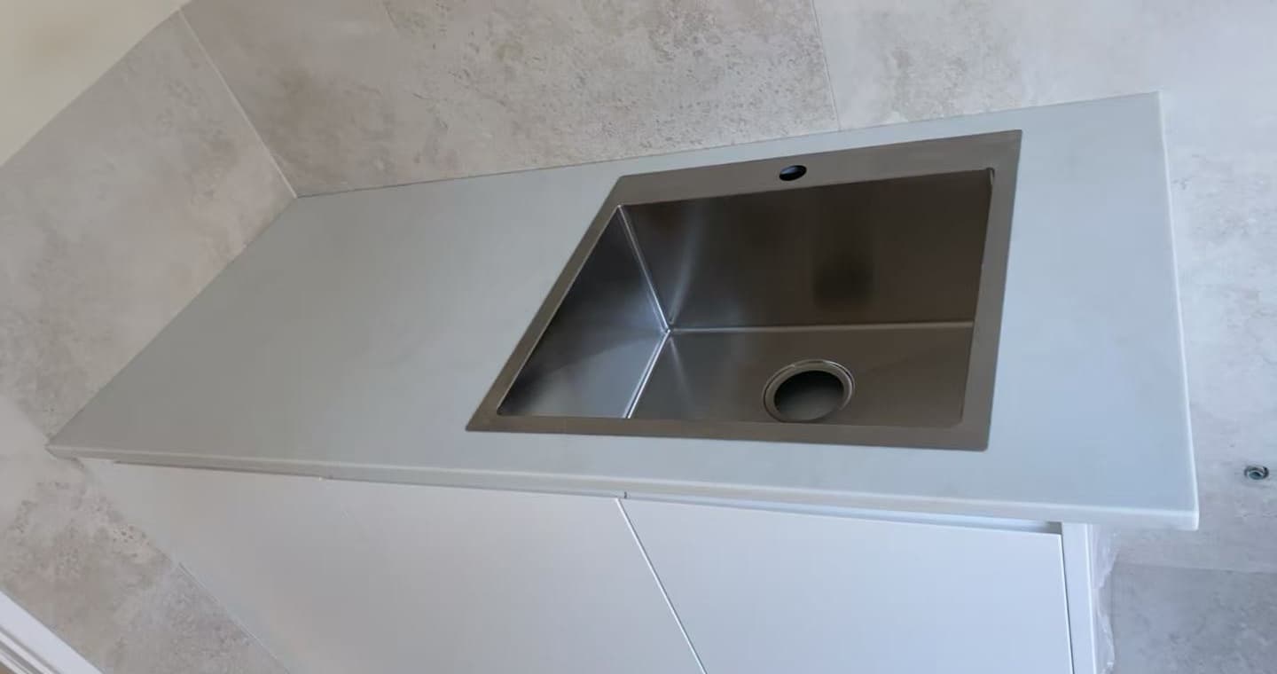 White Engineered Quartz Countertop