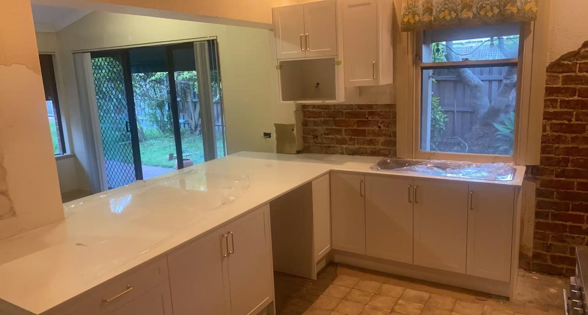 White Marble-Like Countertop