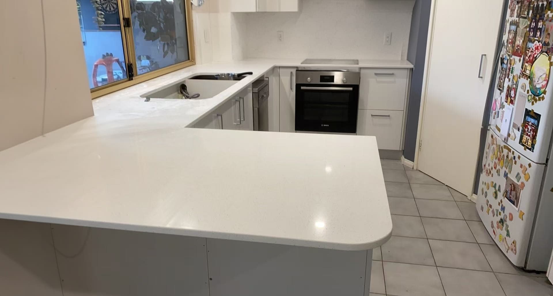 White Speckled Engineered Quartz