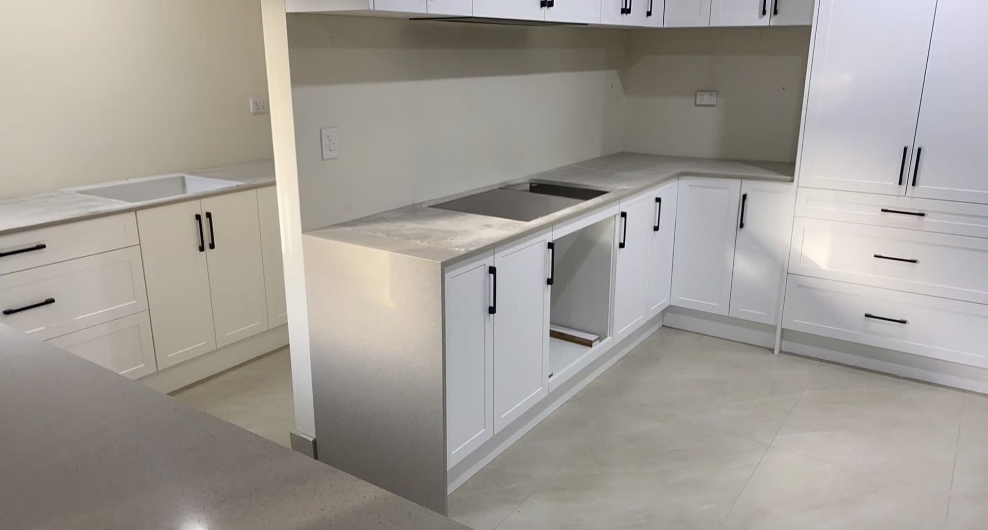 Grey Speckled Engineered Quartz